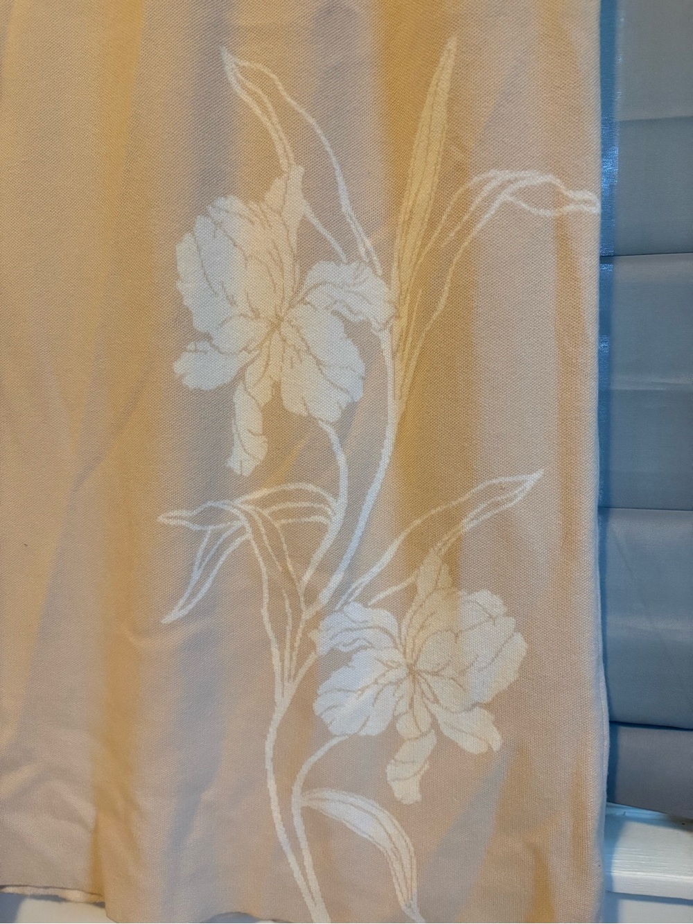 Cynthia Rowley Beige Dress with White Iris